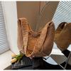 Large Capacity Woven Straw Bag Women's Summer 2025 New Fashion Shoulder Seaside Vacation Beach Bag
