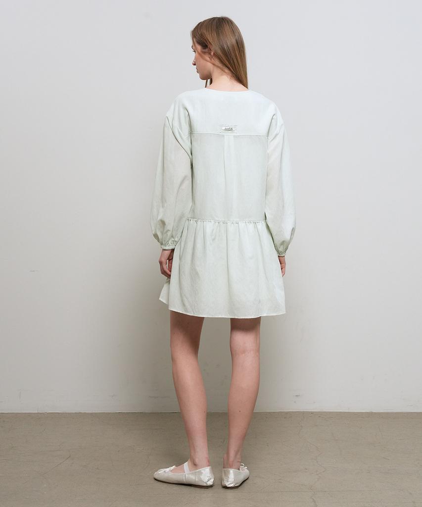 General Idea Pintuck Low-Rise Dress [Mint] / Gf2Lop507
