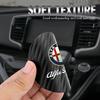 DKZHC1 2Pcs Leather Coaster Anti-noise Water Cup Pad Cushion For Alfa Romeo Giulia Stelvio Giulietta 156 159 147 Mito Tonale Brera Dis