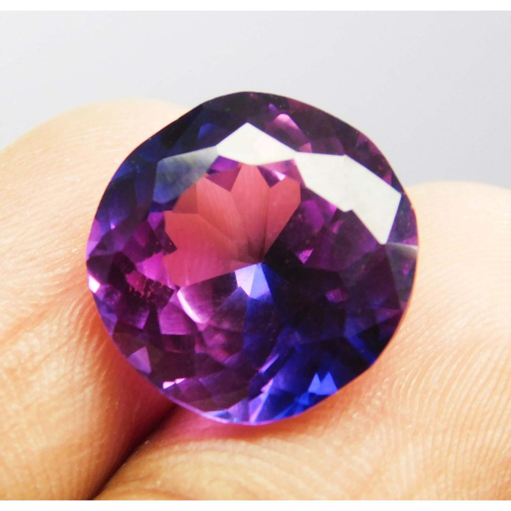 Natural Purple Tanzanite Loose Gemstone 8 Ct Round Cut for Jewelry Making and Gem Collections