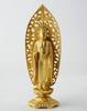 Standing Amitabha Buddha Statue, 15cm (Gold Plated/24K Gold), Sculptor: Shuun Makita, Original Model (for Those Born In the Year of the Dog or Pig), Z