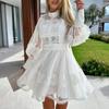 Rochie sexy cu mânecă lungă din dantelă