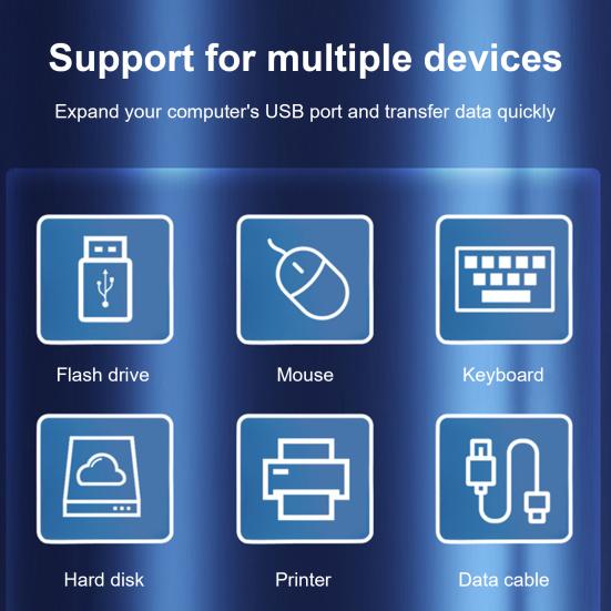 Convertitore USB Portatile Alta Velocità Design Compatto Portatile Universale Facile da Usare Adattatore Connettore Hub Caricatore Femmina