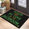 Modern Pop Typography Carpet Mat Rug Quote Arrow Cork Home Decoration Bathroom Entryway Brown Black Gray Green Yellow White