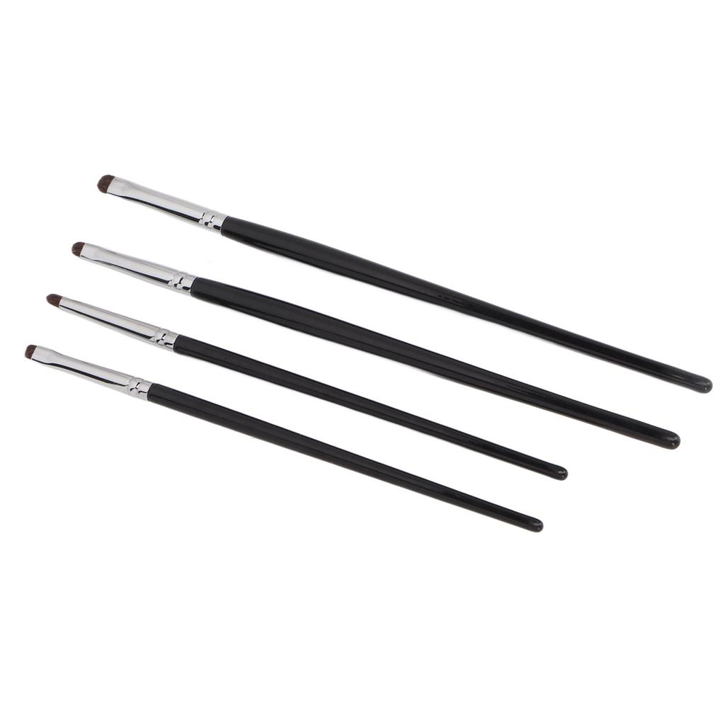 4pcs Eye Shadow Eyeline Brushes Soft Brush Comfortable Handle Hair Detail Makeup Brush Kit