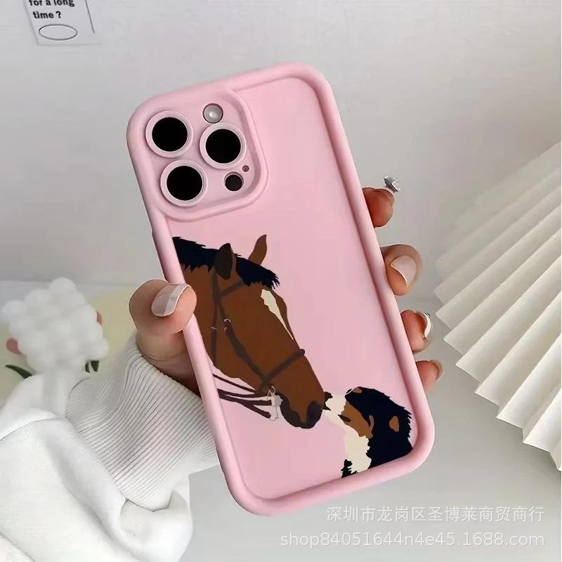 The New Horse Head Is Suitable for Apple 17promax Mobile Phone Case iPhone16/15 Emery 14/13 Protective Case 11.