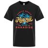 Hawaii Surfing Venice Beach The Island Of Paradise Print Men T-Shirt Fashion Clothes Cotton Summer Tops Mens Oversize Tee Shirts