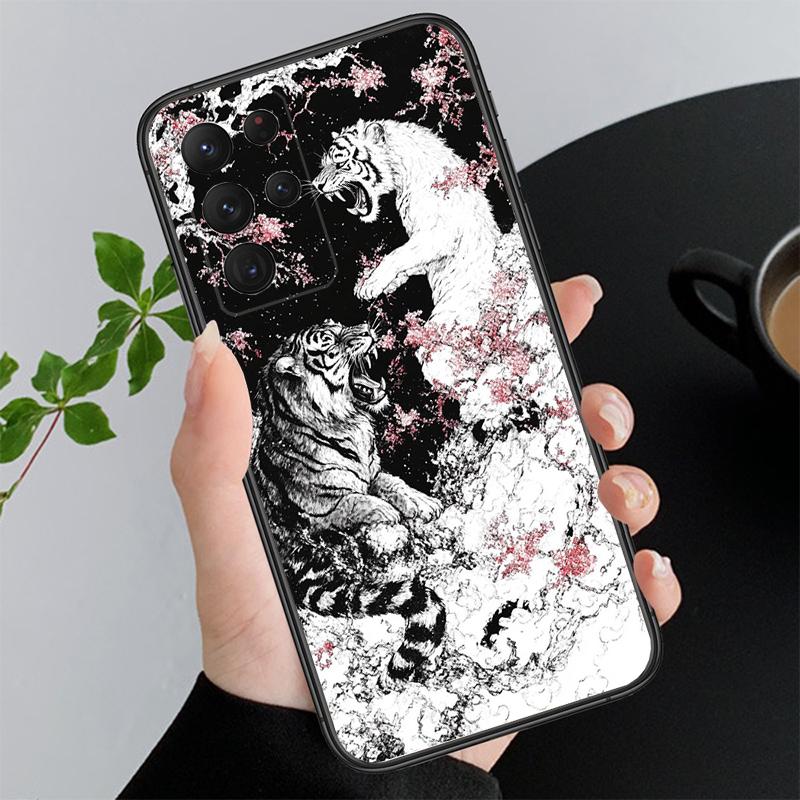 Phone Case For Samsung A55 A16 A56 A36 A35 A15 A53 A54 A33 A34 A25 A05S A52 A52S A14 A26 A71 Tiger Art