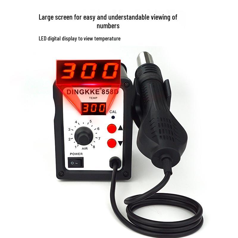 858D Digital Hot Air Desoldering Station: Adjustable Temperature for Electronics Repair