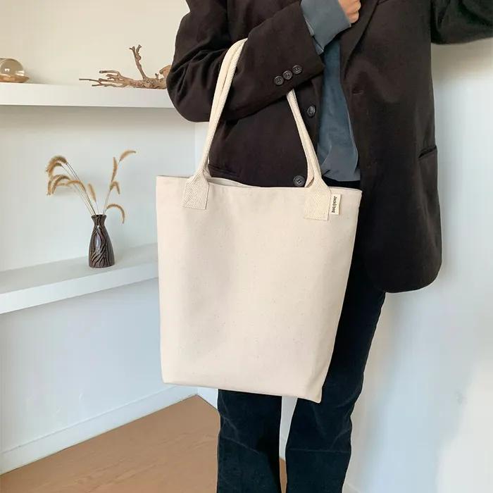 V Strap Tote Bag IVORY