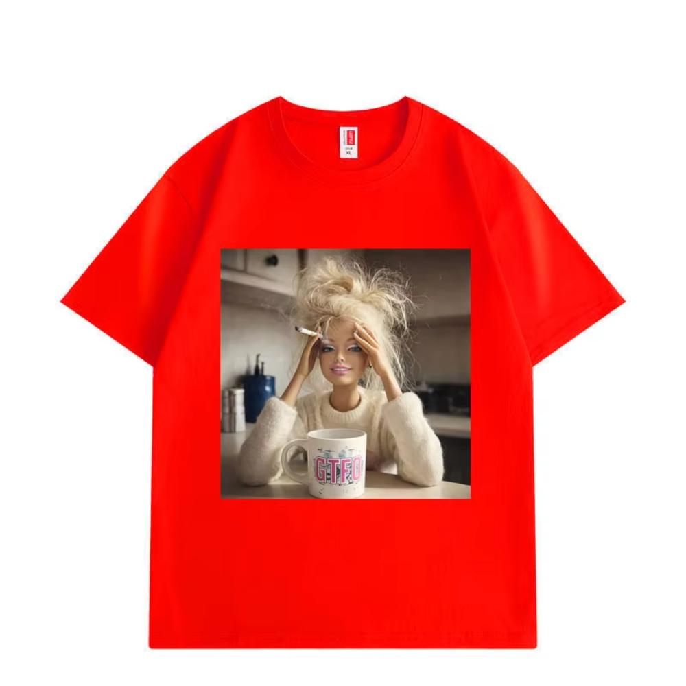 Funny Doll Face Meme Graphic T Shirts Men Women Clothing High Quality Fashion Tshirts Summer Casual Loose Short Sleeve Tshirts