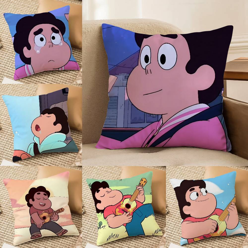 Cartoon Cool Character S-Steven Universe-MT Pillow Case Printing Pillowcase Living Room Sofa Cushion Cover Bedroom Room Decor