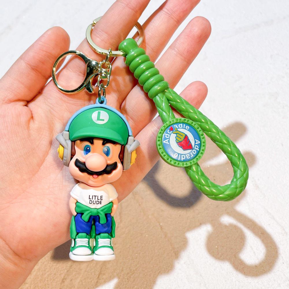 27 Styles Porte-clés Super Mario Bros Figurine d'Action Mignon Personnage de Dessin Animé Jouet Poupée Modèle Décoration Cadeau d'Anniversaire Enfant