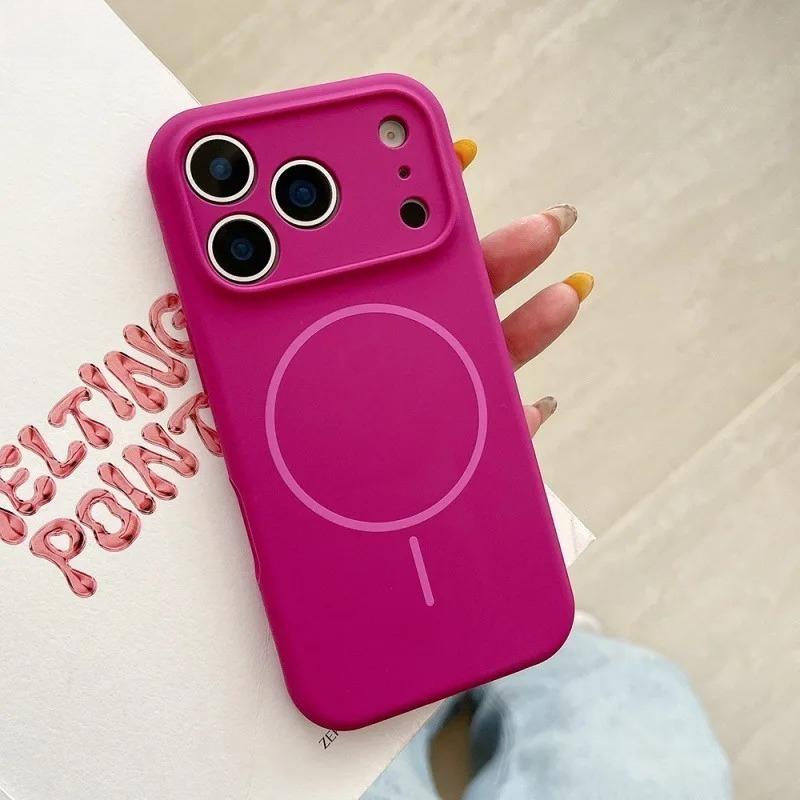 For iPhone 17 Pro Max Air Magnetic Magsafe Case for iPhone 16 14 15 Plus 11 12 13 Pro Max Soft Liquid Silicone Shockproof Cover