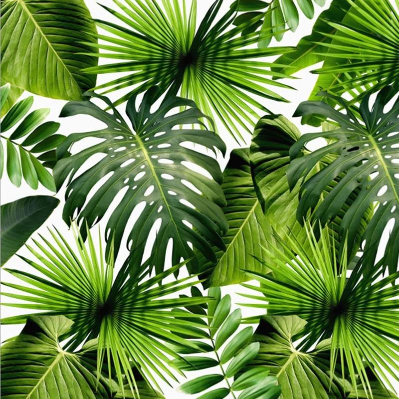 Modern Photo Mural Plant Leaves Pastoral Wallpaper Living Room Bedroom 3d Landscape Wall Murals Home Decor