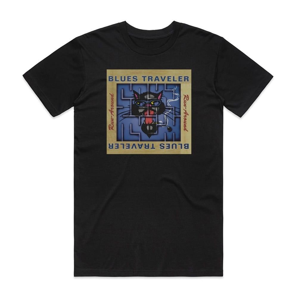 Blues Traveler Run Around Album Cover T-Shirt Black L524