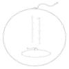 Chic Double Strand Choker Set Imitation Pearls Accents Alloy Clavicle Chain Jewelry For Daily Use