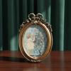 Vintage Photo Frame Golden Desktop Ornament Gift Tabletop Decor For Bedroom Study Living Room