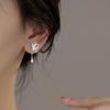 Boucles d'oreilles Clous Boucles d'oreilles Clous Design Sensible Bourgeon de Lotus Délicat Aile d'Insecte Boucle d'oreille Creuse Papillon Frange Perle à Vis