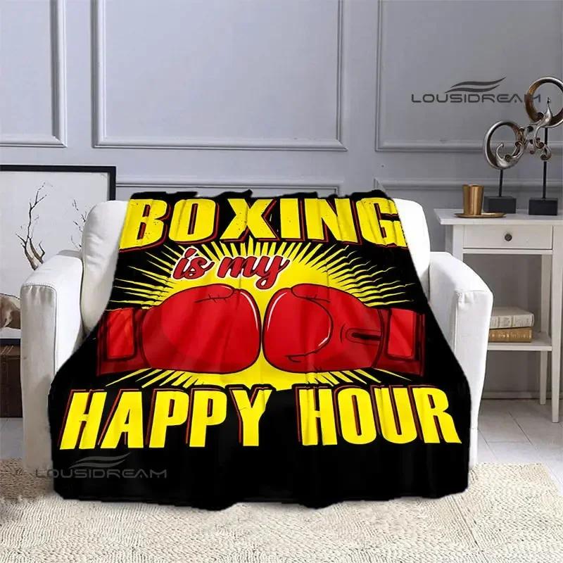 3D Boxing Printing Blanket Blankets for Beds Flange Warm Blanket Home Travel Blankets Bed Linings Birthday Gift