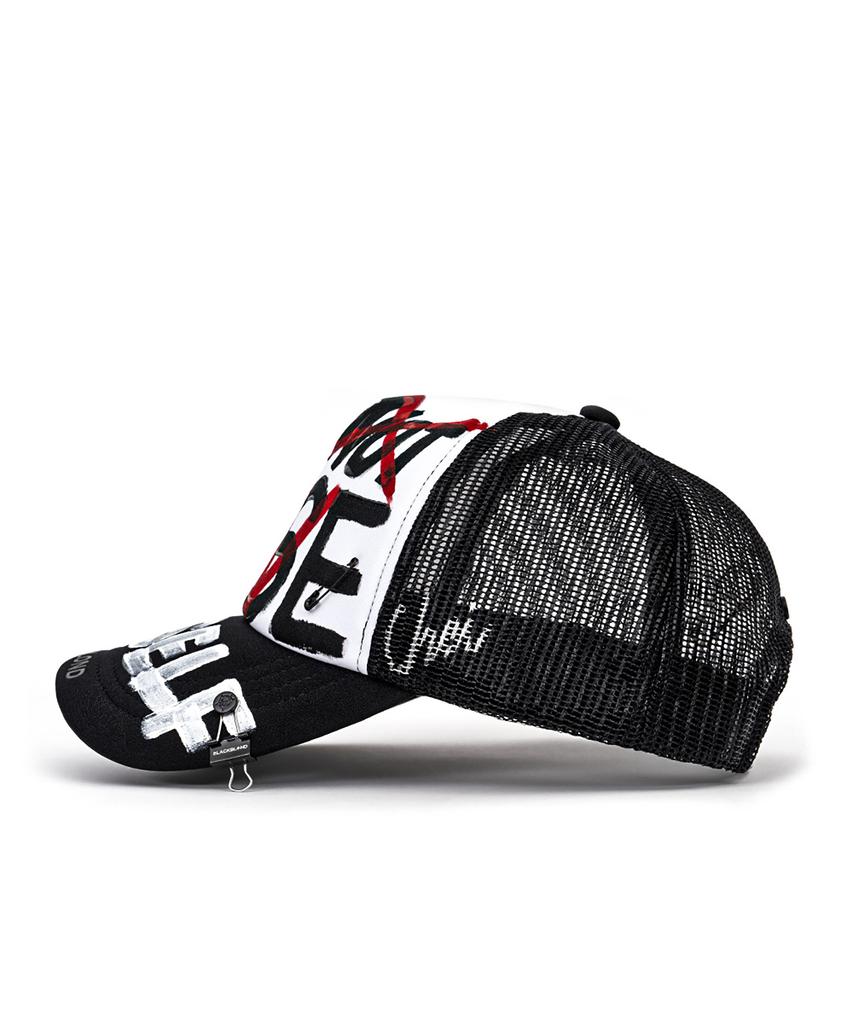 BLACKBLOND Bbdy Graffiti Trucker Mesh Cap (Black)