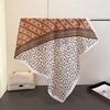 Luxury Print Hairbands Square Scarf Women Elagant Cotton Linen Feeling Bandana Neck Kerchief Head Bands Foulard Female Scarfs