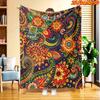 1pc 2D Flat Printing Spring & Summer New Arrival Vibrant and Colorful Paisley Pattern Digital Print Blanket, Suitable for All Seasons, Casual Throw Bl