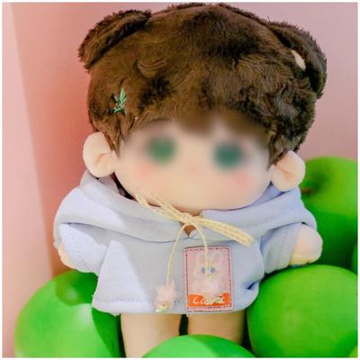 YUYAKESHI Vestiti per Bambole di Cotone, Vestiti per Bambole, Vestiti per Peluche, Parka con Cappuccio, Cappotto Carino con Orecchie, Nessun Attributo (Blu, 15 cm)