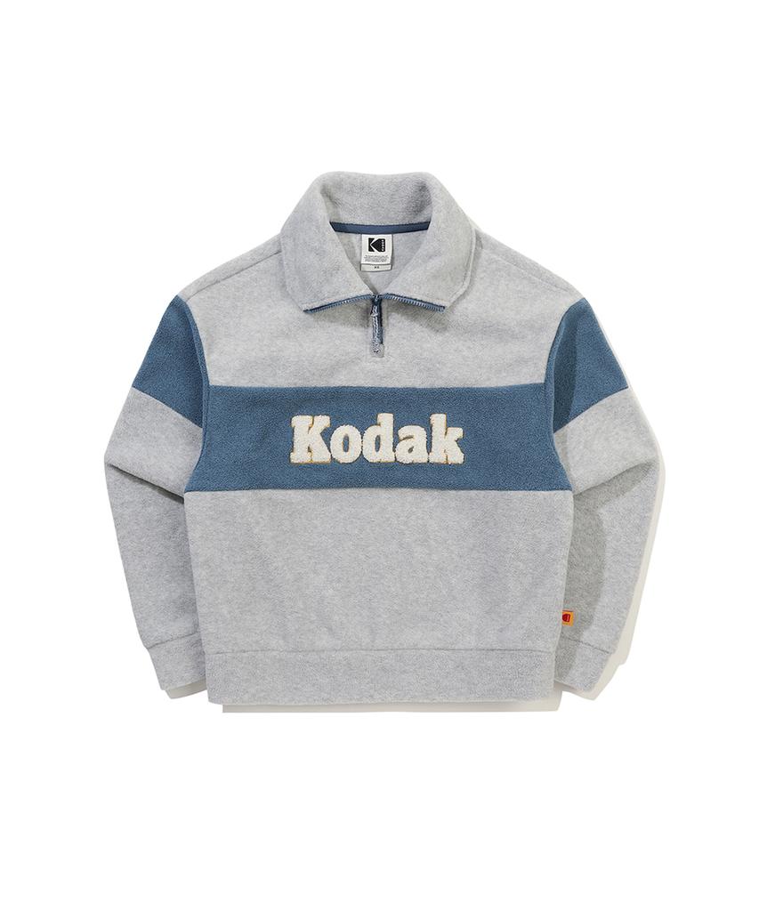 KODAK Colorblock Microfleece Half-Zip Sweatshirt Women'S M.Grey
