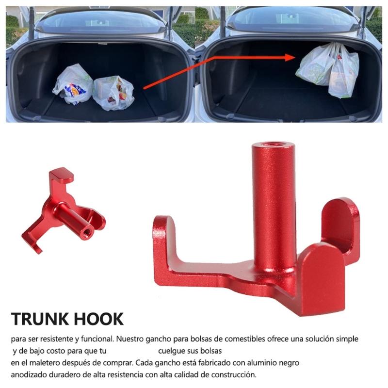 Redesigned Trunk Bag Hook Suitable For Vehicle Luggage Compartment Use Grocery Bag Holder High Strength Aluminum Alloy