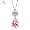 Pear Shaped Drop Pendant Necklace Multiple Colour Fashion Wedding Engagement Jewelry