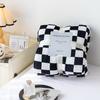 Coperta Plaid Design a Scacchiera Antifreddo Poliestere Camera da Letto Letto Inverno Calda Coperta in Flanella