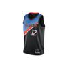 NBA City Edition Colorblock Letter and Number Print Basketball Jersey Men Tops Black CN1753-010