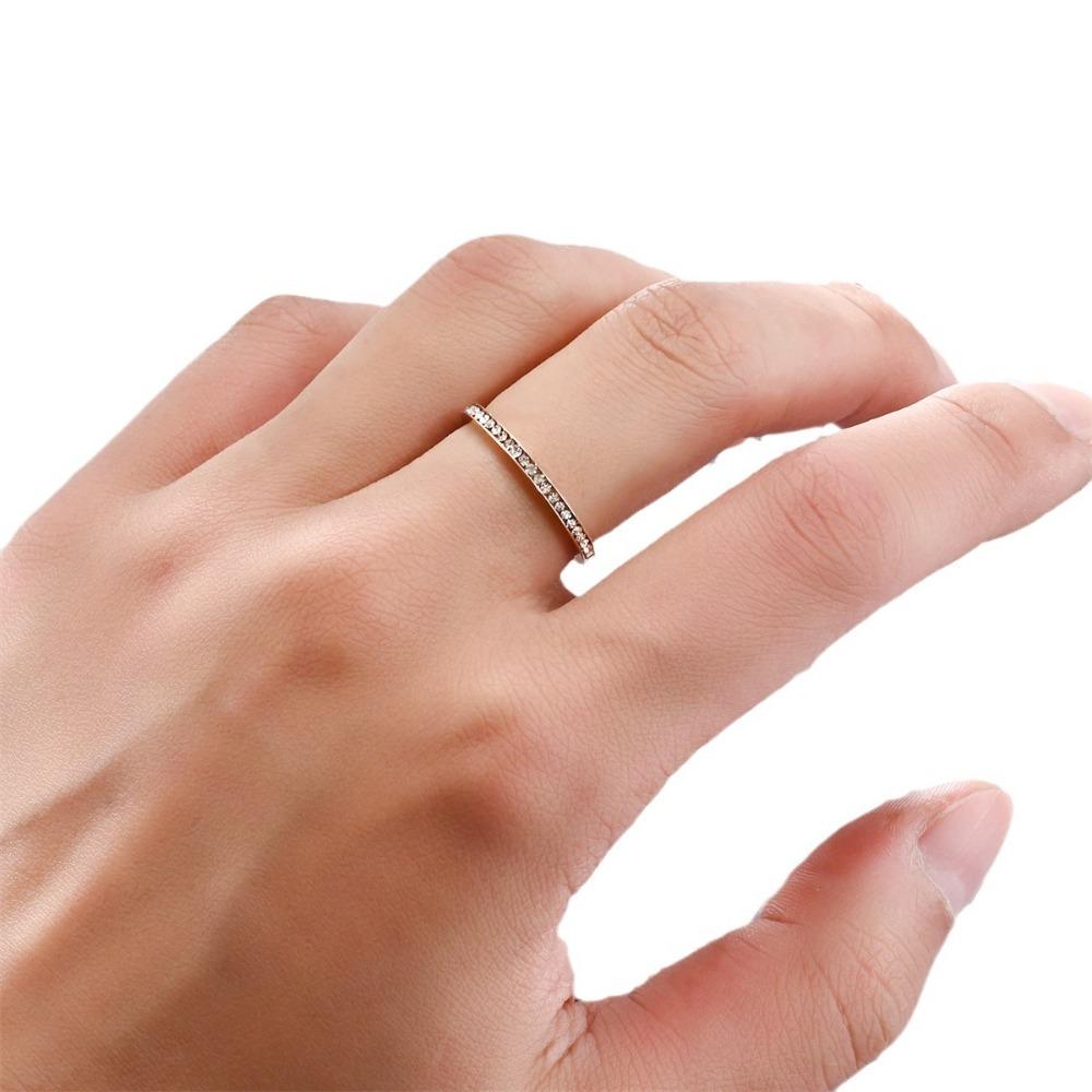 1pc Classic Simple Style Stainless Steel Men's Ring Matching  Women's Ring