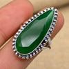 Green Onyx Gemstone 925 Sterling Silver Jewelry Handmade Ring For Thanksgiving