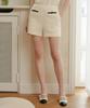 Lugkaeseuteu Giselle Trimming Tweed Shorts / Giselle Trimming Tweed Shorts_2Colors