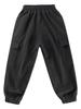 Loose Pants with Multi-Pockets Kids Boys Active Cargo Jogger Solid Color Sweatpants