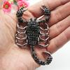 Brooch Scorpion Shape Rhinestone Decor Animal Clothes Pin Anti-rust Alloy Collar Decoration Lightweight Colorfast Lady Clothes Pin