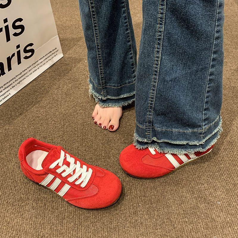 Forrest Gump Shoes Women's Shoes New Spring and Summer Flat-bottomed German Training Shoes Versatile Retro Sports Casual Lightweight Board Shoes