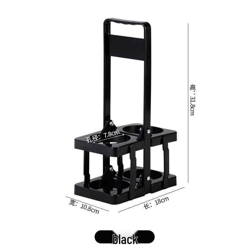 Foldable Plastic Beverage Rack: Wine & Beer Tote Basket