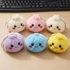 Plush Plush Squishy Keychain Soft Fluffy Steamed Buns Keyring  Hanging Pendant