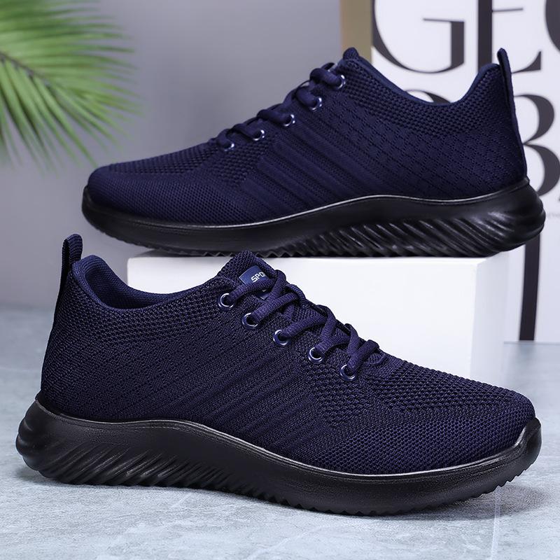 Men's shoes casual sports shoes summer new soft-soled breathable work shoes mesh running shoes trendy shoes versatile board shoes men