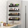2pcs Magnetic Storage Rack, No-Drill Wall Mounted Shelf for Kitchen & Bathroom. Multipurpose & Space-Saving Organizer