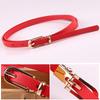 1Pc Waist Belt Fashion Solid Color Skinny Dress Thin Leather Ladies Skirt Women
