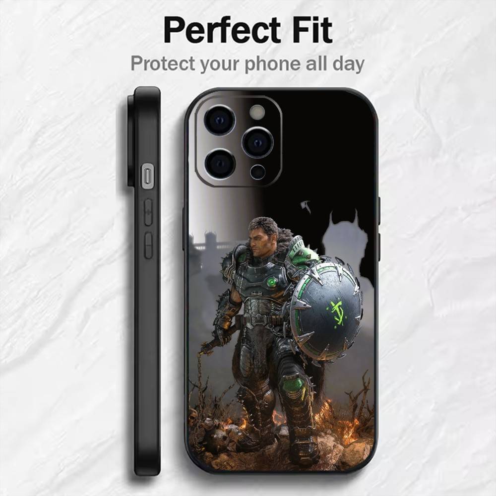 Game D-DOOM Printed Phone Case For iPhone17,16,15,14,13,12 Plus,Max Soft Silicone Black Cover