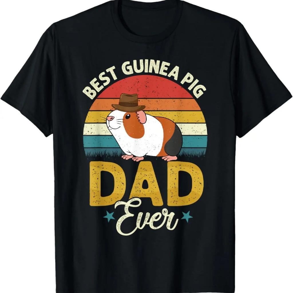 Best Guinea Pig Dad Ever Funny Guinea Pigs Lover Owner Mens T-Shirt