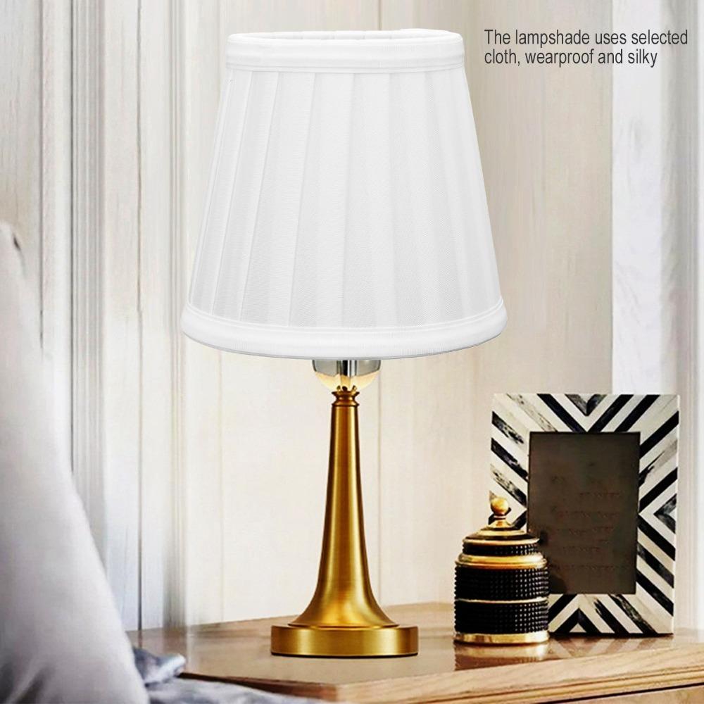 2PCS Clip On Design Table Lampshade Lightweight Modern Simple Lampshade Clip On Lampshade  Bedroom