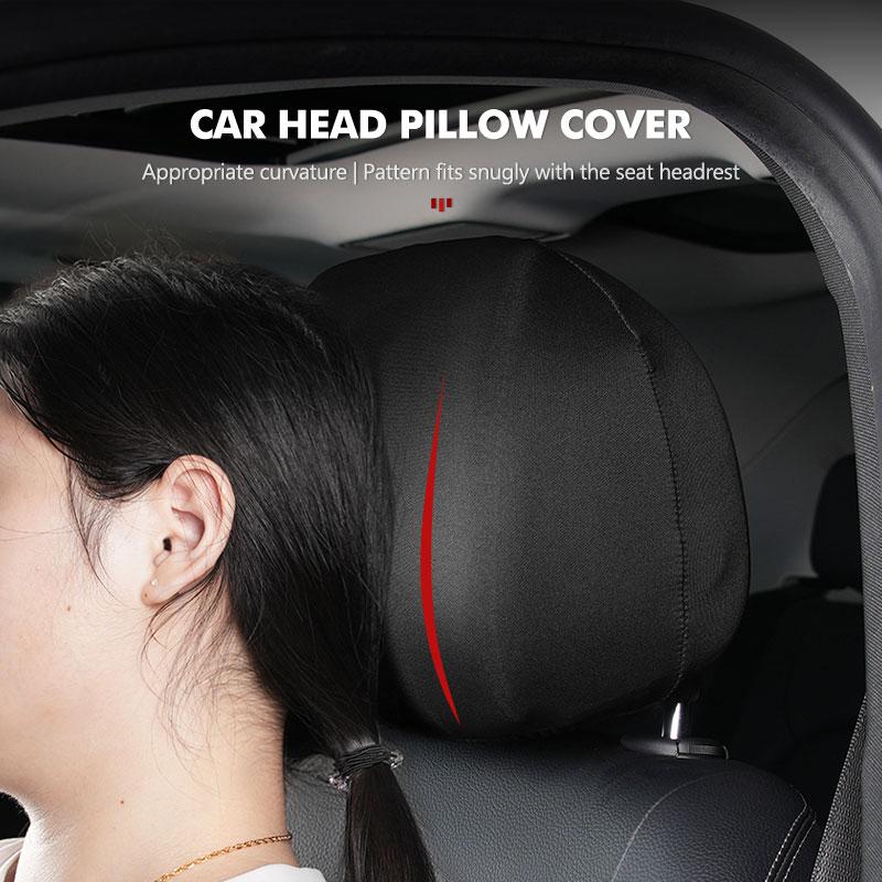 Car Seat Headrest Cover Anti-Dirty Elastic Interio Seat Cover For Mercedes Benz C180 C300 W124 W176 W177 GLC CLE CLA AMG