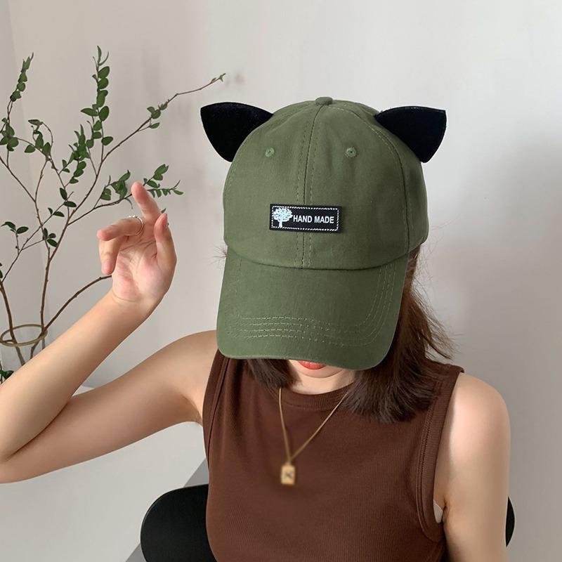 Sunglasses Women Hat Baseball Cap Cute With Cat Ears Pilot Glasses KTB