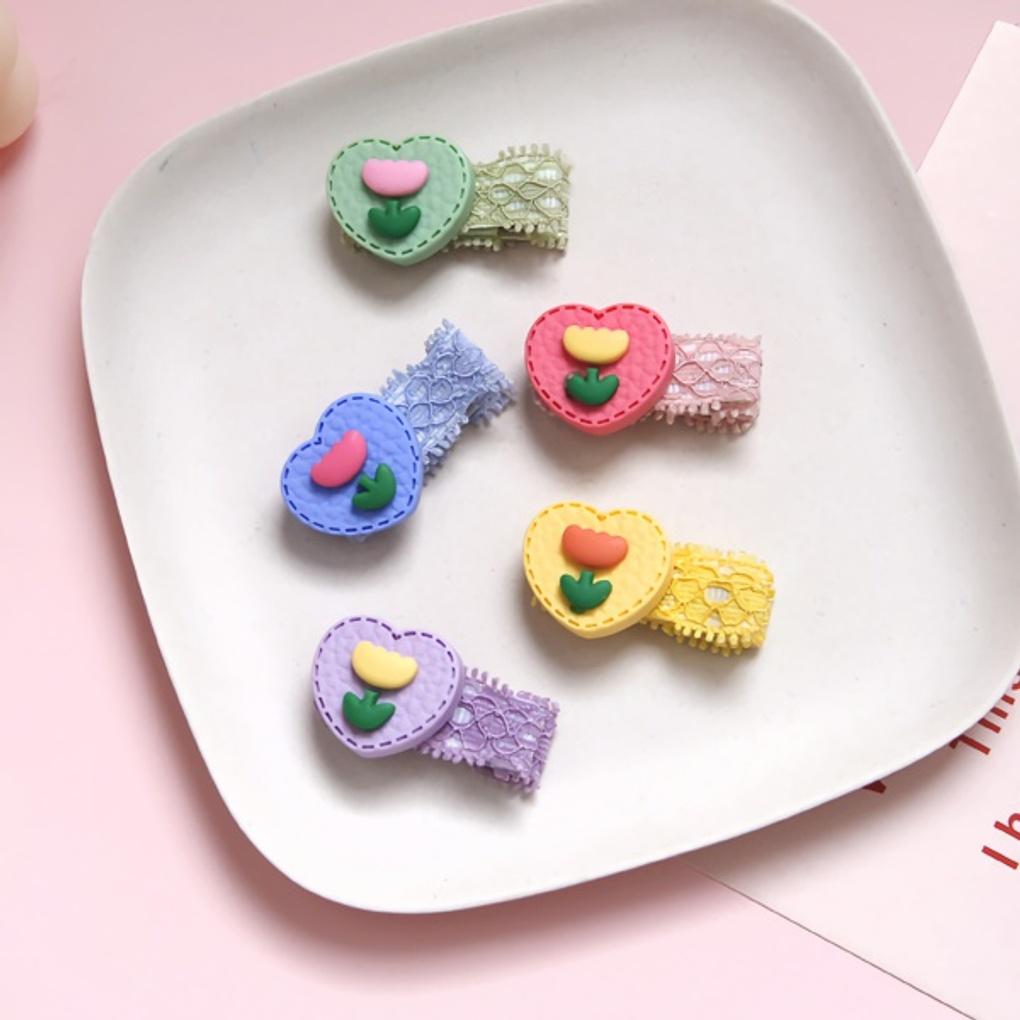 Women's Daily Retro Heart Candy Hair Clip Hairpin